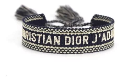 pulseira dior tecido valor|*pulseira Dior Tessel Bracelete Algodão Tecido Bordado .